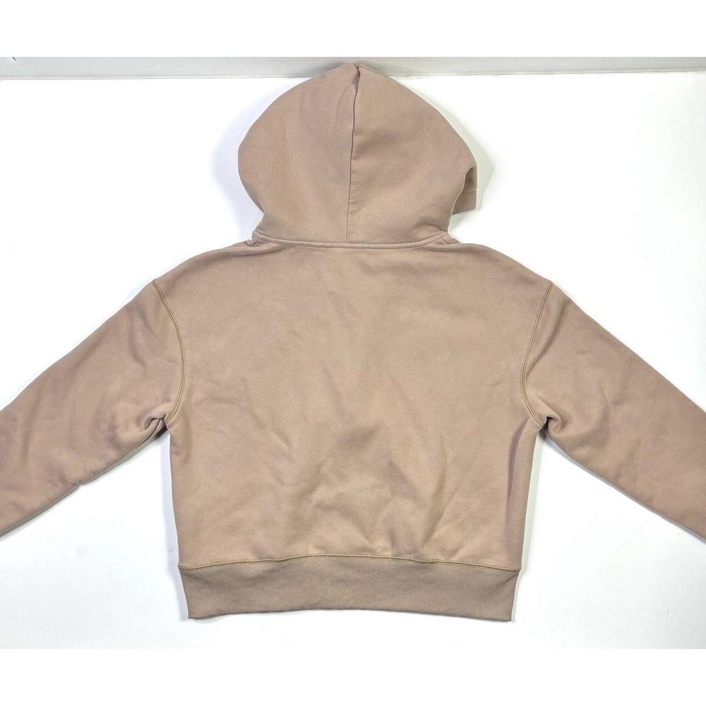 Pretty Garden Hoodie Women's Large Taupe Half Zip Fleece Sweatshirt Outdoor - Picture 10 of 10
